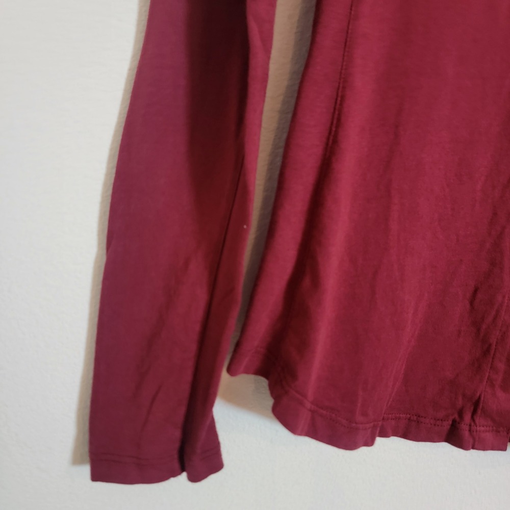 Marine Layer Combed Cotton Button Down Tibetan Red Small NEW Long Sleeve Collar - Picture 4 of 13